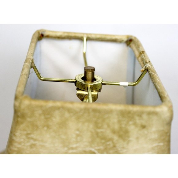 Elephant Table Lamp Aged Bronze Color 3D Pineapple Faux Leather Sahara Tropical - Picture 11 of 12